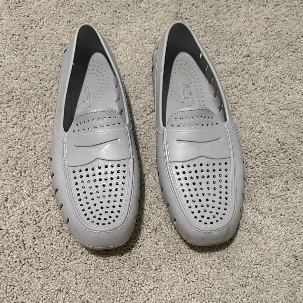 Gray Perforated Floafers